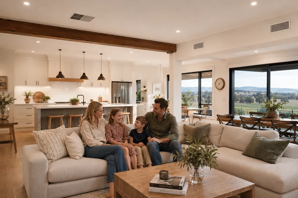 Example regional Victoria property upgraded to ducted reverse cycle